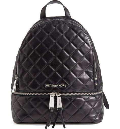 nordstrom canada michael kors reah backpck black|Rhea Medium Leather Backpack .